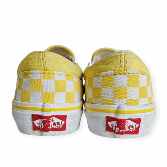 Vans Classic Slip-On Yellow Checkerboard - Picture 4 of 5